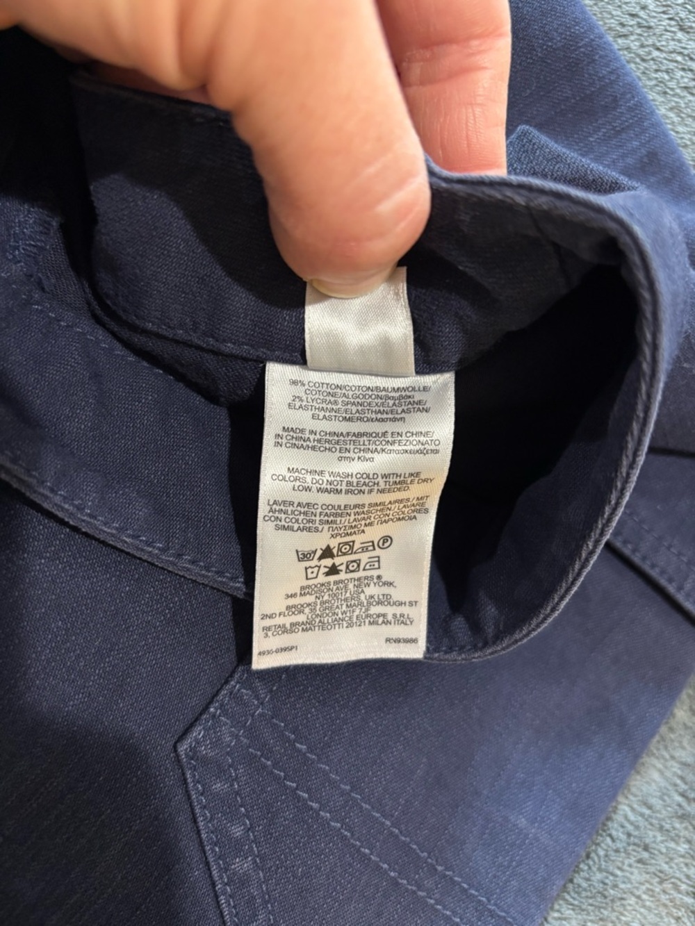 Brooks Brothers Navy Denim Mini Skirt with Gold Buttons Women's Size 8 - Picture 4 of 8